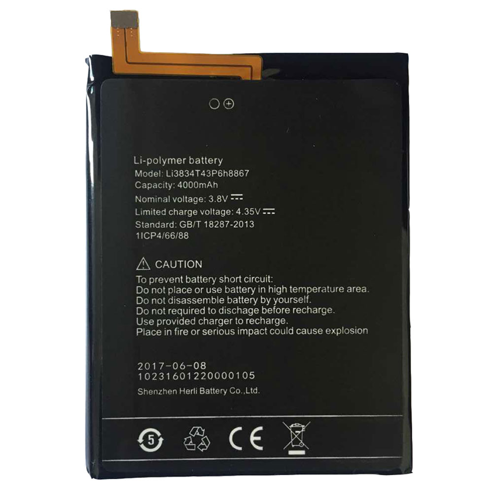 Batería para super/umi-Li3834T43p6H8867